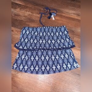 NWT White House Black Market Blue Halter Top